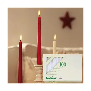 100 Stück Spitzkerze weiß 245/23,5 Bolsius