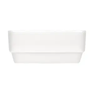Schale rechteckig Porzellan weiss Bauscher