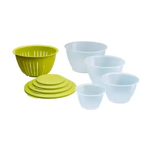 Schüssel-Set apfelgrün PP 9 tlg.Set Olympia 