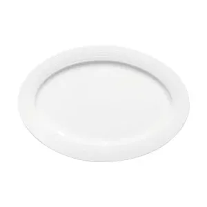 Platte oval 26cm Fahne          8061/26 Dialog weiss Bauscher