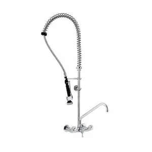 Geschirrwaschbrause Zweiloch-Wandmontage, Schwenkhahn Cookmax silver