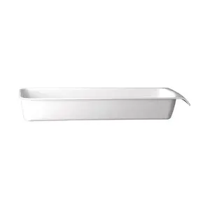 GN 2/4 Schale Cascade weiss 3,65 ltr. 53 x 16,2 cm, H: 7,5 cm Assheuer & Pott