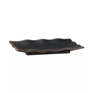 Tablett Marone schwarz 27,5 x 11 cm, H: 2 cm Assheuer & Pott