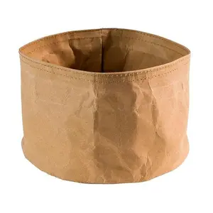 Brottasche 17 x 11 cm beige Paperbag Papier in Lederoptik Assheuer & Pott