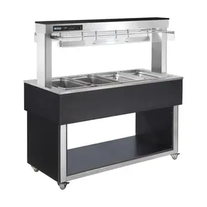 Büfett-Insel Bain-Marie Wanne Cookmax silver