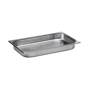 Behälter GN 1/1-100 Edelstahl gelocht Cookmax black