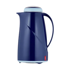 Isolierkanne 1l dkl.blau Wave  Spülmaschinenfest Helios