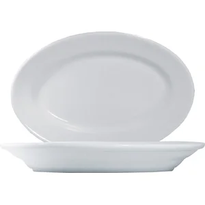 Platte oval 31cm Tivoli Uni Saturnia Porzellan weiss 