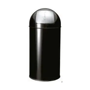 Abfallbehälter 40,0 l mit Push-Deckel schwarz Cookmax black