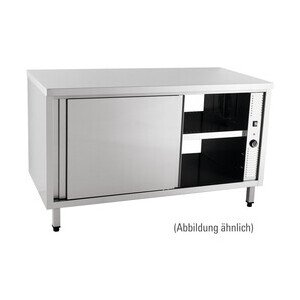 Durchreicheschrank 1200 x 700 x 850 mm mit Schiebetüren beheizt Cookmax orange