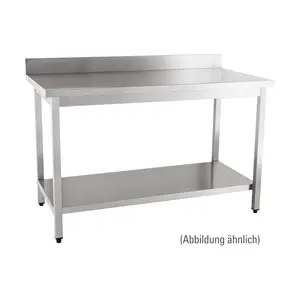 Arbeitstisch zur Selbstm. 1400 x 700 x 8 10cm Aufkantung Cookmax orange