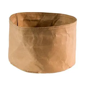 Brottasche Lederoptik beige PAPERBAG 20cm H.13cm Assheuer & Pott