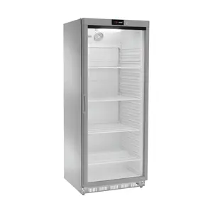 Kühlschrank, Edelstahl, Glastür 580 l 777 x 710 x 1895 230 V / 0,19 kW Cookmax orange