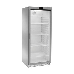 Kühlschrank, Edelstahl, Glastür 580 l 777 x 710 x 1895 230 V / 0,19 kW Cookmax orange