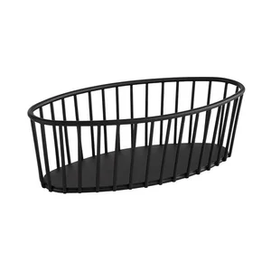 Korb oval 21 x 10 cm Urban Metall schwarz Assheuer & Pott