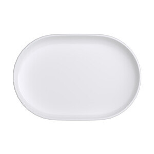 Platte oval 24x16cm Edge weiß Bauscher