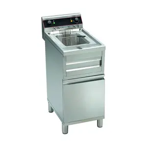 Elektro-Friteuse 12 ltr. 40,0 x 70,0 x 85,0  400 V / 9,00 kW Cookmax orange
