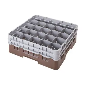 Gläserkorb 25 Fächer und 2 Extender Maße: 50x50x18,4 cm Cookmax black