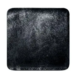 Teller quadr. 27x27x1,7cm Fusion Karbon schwarz RAK
