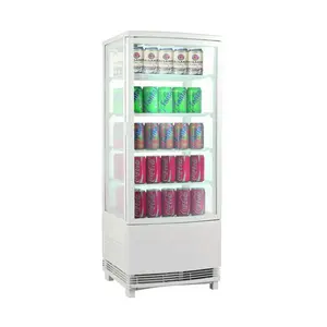 Tischkühlvitrine, 98 l Öffnung beidseit 42,8x38,6x111cm  230 V / 0,18 kW Cookmax orange