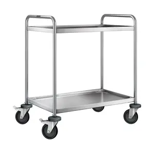 Servierwagen 80 x 50 cm 2 Borde SW 8x5-2 