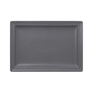 Teller flach rechteckig 33x23cm Fusion Neofusion grau RAK