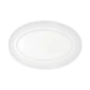 Platte 20 cm ov. steile Fahne Come4Table Weiss                - MU - Bauscher