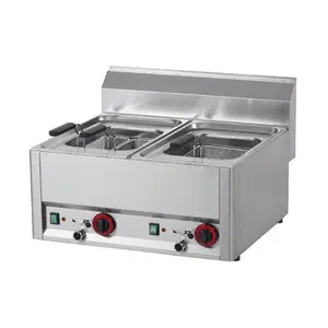 Elektro-Nudelkocher 2x GN 1/2-200  400V / 6kW Cookmax black