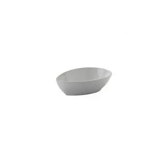Schale Aida 21cm Porzellan weiss ovale Form 