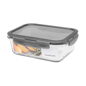 Glasschale m. D. recht 2L 25,1x18,9x8,8c Lock & Lock Boroseal 