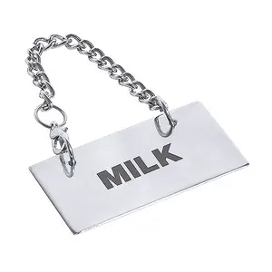 Schild für Kannen: Milch Contacto
