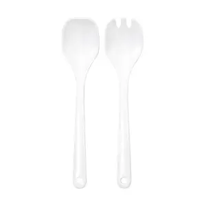 Salatbesteck 30,5 cm weiss Kunststoff 2-tlg. 