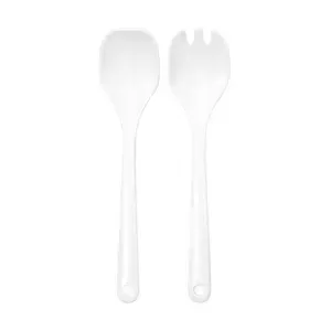 Salatbesteck 30,5 cm weiss Kunststoff 2-tlg. 