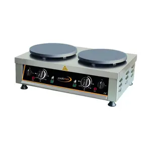 Elektro-Crepiere, 2 Backflächen Ø 40 cm 90 x 45 x 22 230V / 3+3 kW Cookmax black