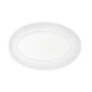 Platte 32 cm ov. steile Fahne Come4Table Weiss                - MU - Bauscher