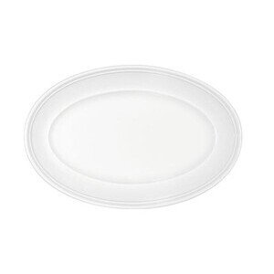Platte 32 cm ov. steile Fahne Come4Table Weiss                - MU - Bauscher
