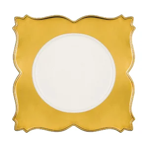 Teller quadratisch 33,5x33,5cm Opulence King Golden RAK