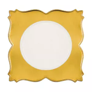 Teller quadratisch 33,5x33,5cm Opulence King Golden RAK