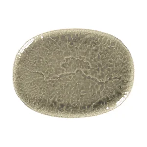 Platte coup 28x20,5cm oval Rakstone Krush grey RAK