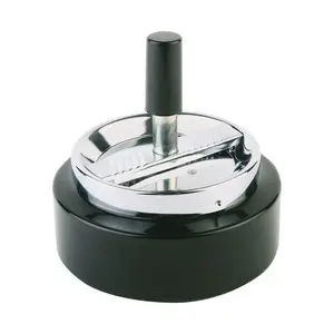 Drehascher H. 11 cm Metall verchromt / schwarz Assheuer & Pott