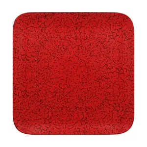Teller quadratisch 24cm Fusion Ruby rot/schwarz RAK