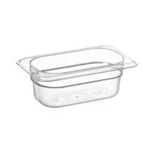 Behälter KU GN 1/9-65 10,8 x 17,6 x 6,5 cm Polycarbonat Cookmax black