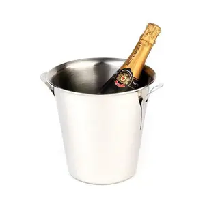 Wein/Sektkühler H. 21 cm Edelstahl stabile Ausführung Assheuer & Pott