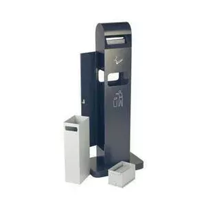 Standascher/ Abfalleimer-Säule, 12,5 l, Cookmax black