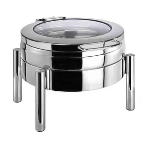 Chafing Dish rund 44x54cm H.33cm  Premium 18/8 Edelstahl Assheuer & Pott