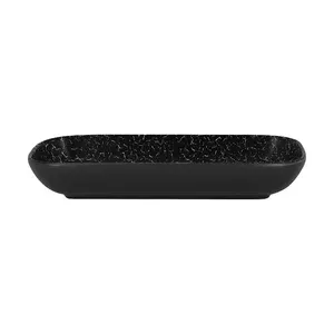 Schale 22x11cm Fusion Impala schwarz/weiss RAK