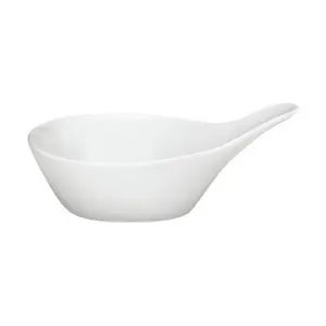 Schale mit Griff 18 cm Sonderartikel Porzellan weiss Schönwald