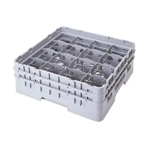 Gläserkorb 16 Fächer 50 x 50 x 14,3 cm Cookmax black