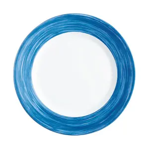 Teller flach 23,5cm Brush Blue Jean 