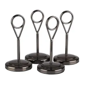 Kartenhalter 4er Set Gunmetal Ø 5 cm H: 10,5 cm Assheuer & Pott